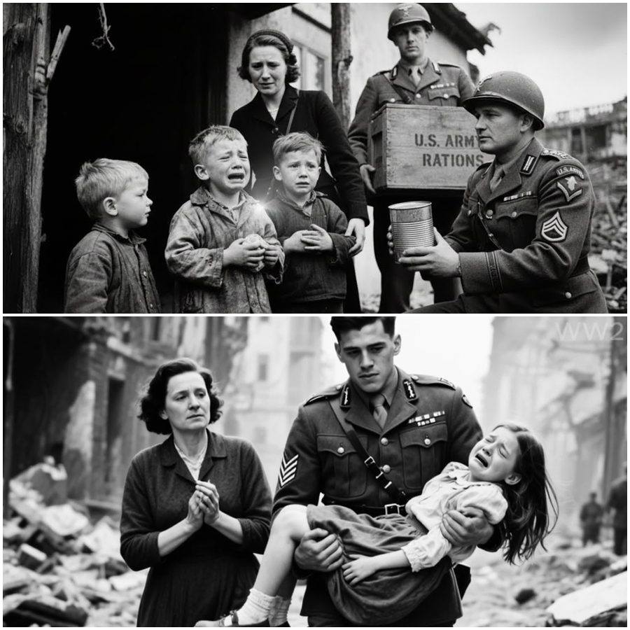 German Parents Collapsed in Tears When U.S. Soldiers Fed Their Children in Ruined Towns After the War’s End—An Unspoken World War II Moment of Hunger Silence Moral Conflict and Unexpected Mercy That Shattered Pride Confused Enemies and Witnesses Alike and Still Forces Us to Question Power Humanity Survival and the Thin Line Between Fear and Compassion During One Dark Winter No One Was Ready For _usww10 - BuzzDay