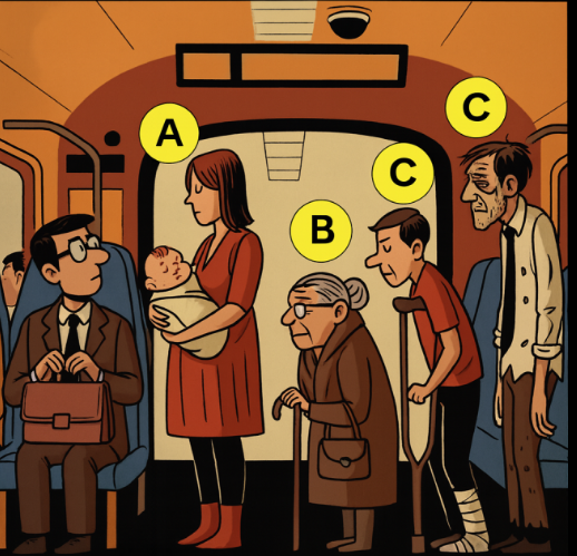 Wem würdest du deinen Platz anbieten? 8 Persönlichkeitsrätsel, die dein wahres Wesen enthüllen - BuzzDay