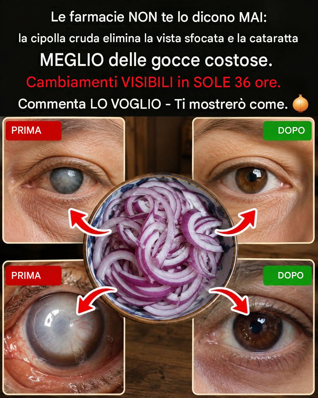 Cipolla rossa cruda e il rossore oculare nascosto dietro la visione offuscata_c - BuzzDay